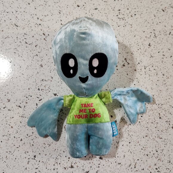 Bark A.R.F (Alien Retriever Friend) Squeaky Crinkle Plush Dog Toy sz L - Picture 1 of 7